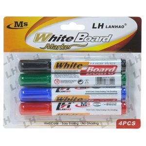 Zestaw 4 kolorowych markerów