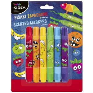 Pisaki zapachowe dwustronne 6 kolorów