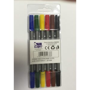 Pisaki dwustronne 6 kolorów