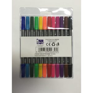 Pisaki dwustronne 12 kolorów