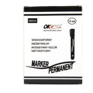 Marker czarny ścięty