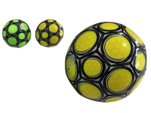 PIŁKA DO NOGI 2 KOLORY GŁADKA ŻÓŁTO/CZARNA ZIELONO/CZARNA